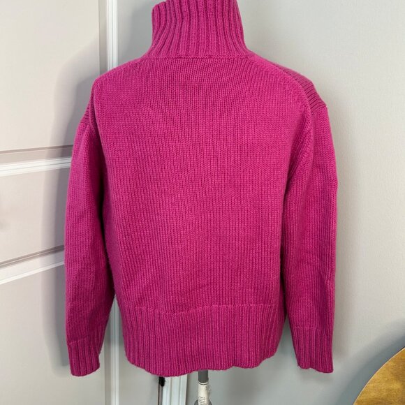 Ann Taylor Pink Turtleneck Sweater Size M EUC - Picture 2 of 2